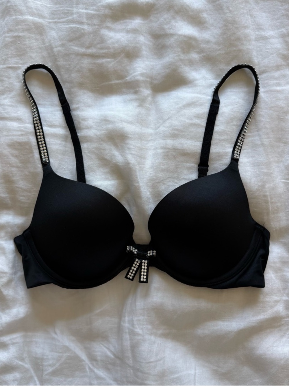 Victoria's Secret Black Shine Very Sexy Push-Up Bra